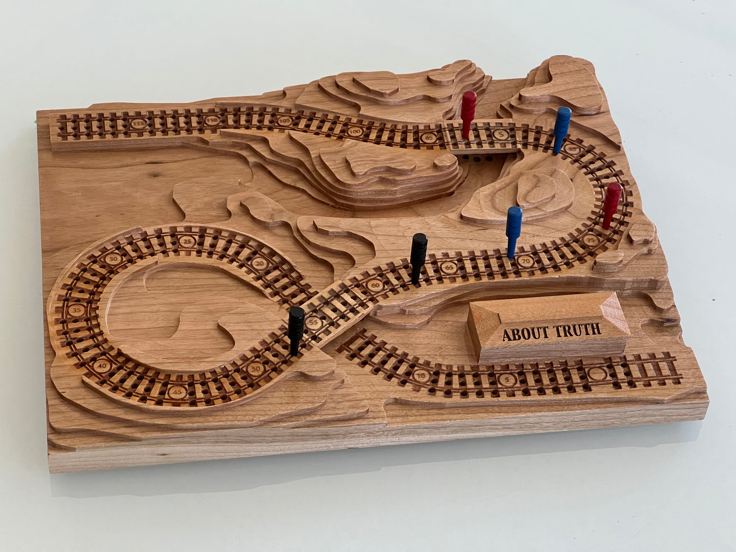 About Truth : Cribbage Board and Book