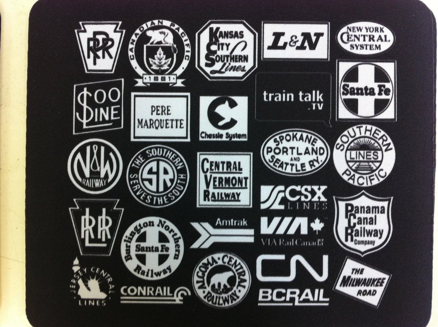 Color Your World, Black Train Logo MousePad