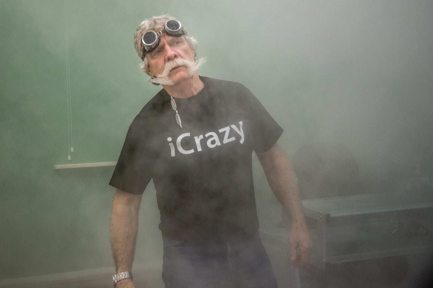 iCrazy, Black Powerup T-Shirt (Mens and Ladies cuts)