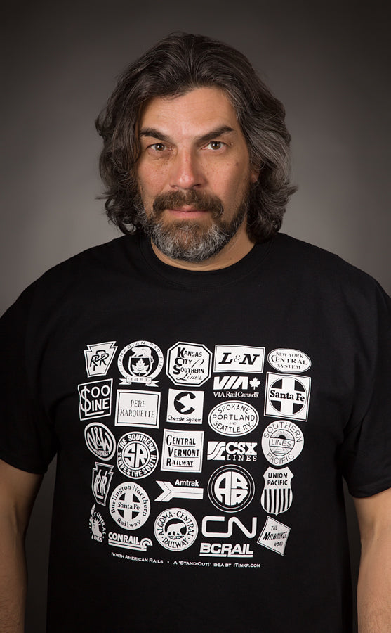 Color Your World, Black Train Logo T-Shirt