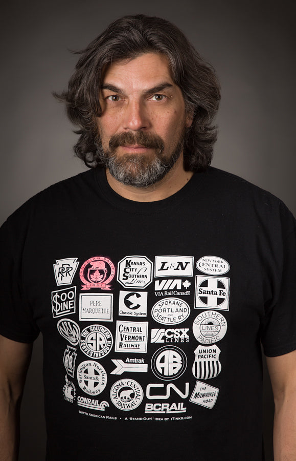 Color Your World, Black Train Logo T-Shirt