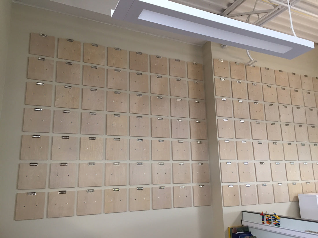 Now that’s a Clipping Wall! (Who needs Sticky Notes)!
