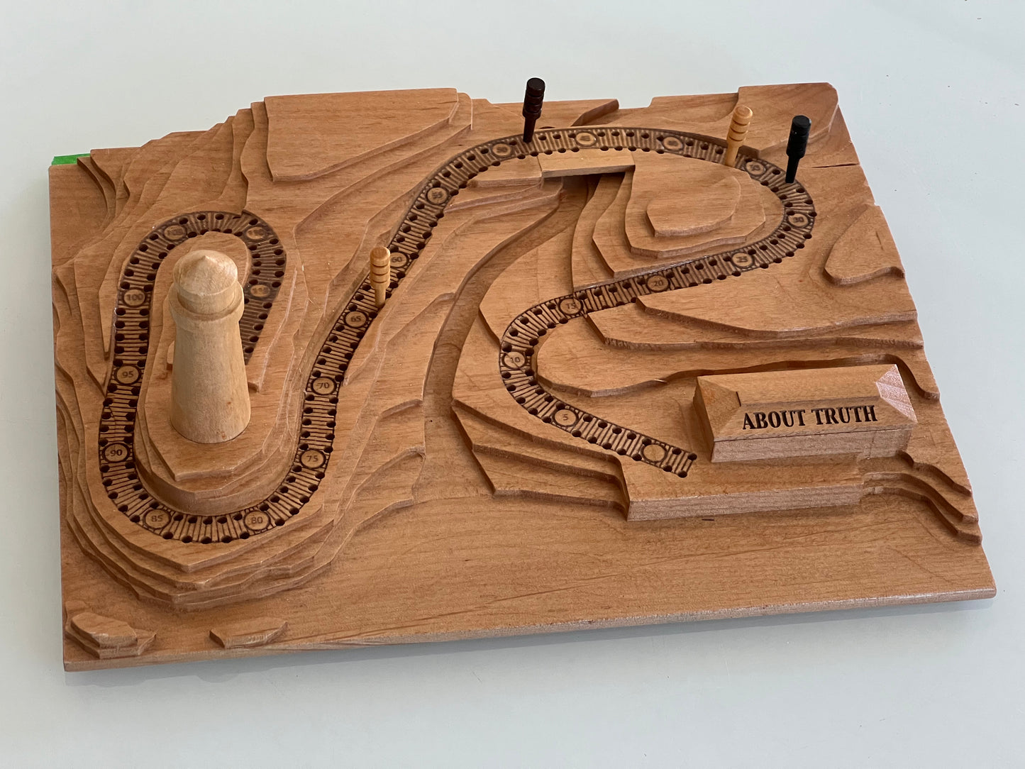 About Truth : Cribbage Board and Book