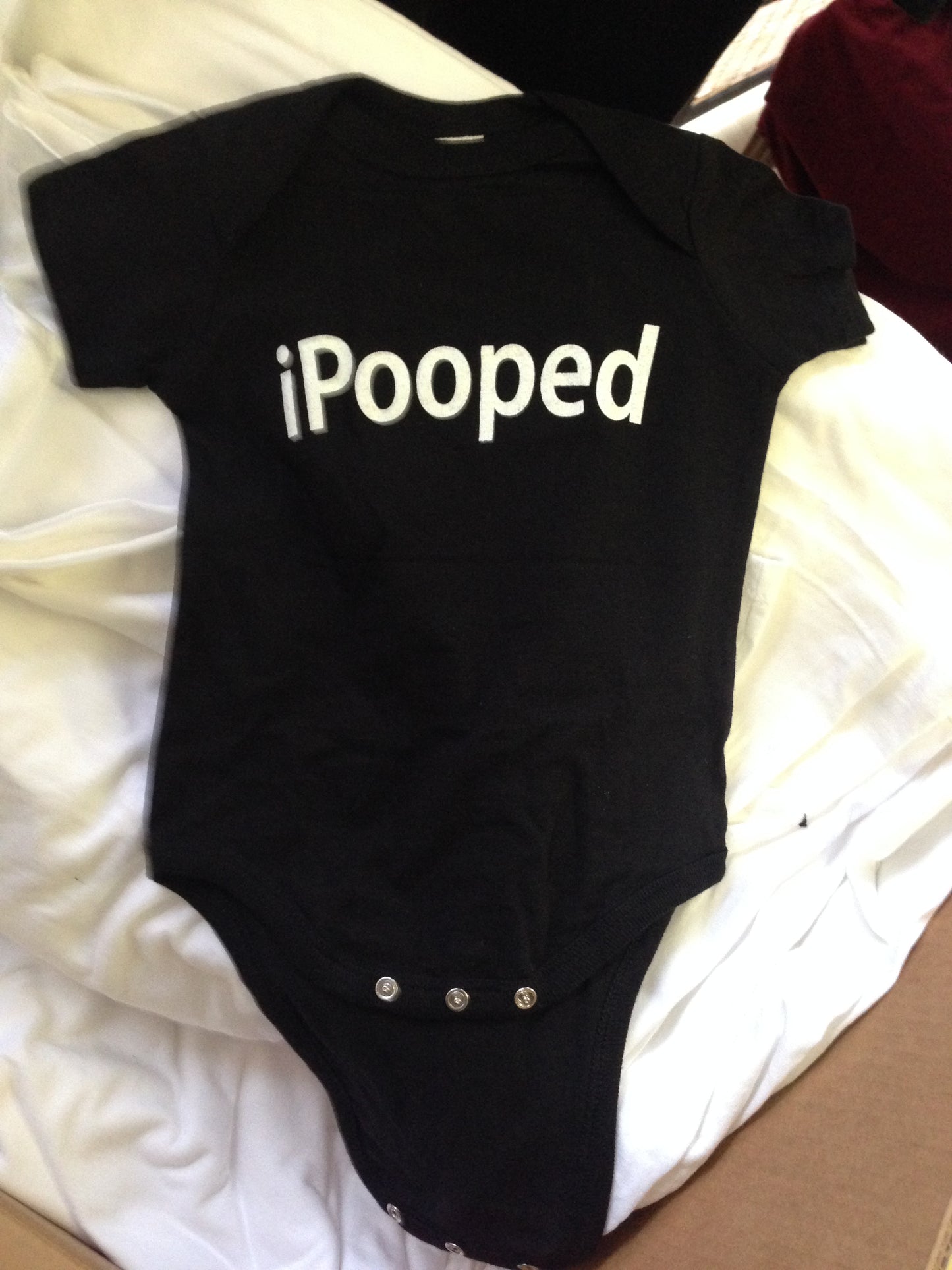iPooped, Black Powerup Babies Onesie