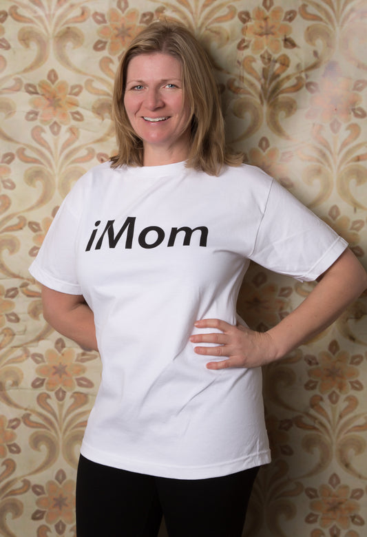iMom, White Powerup T-Shirt