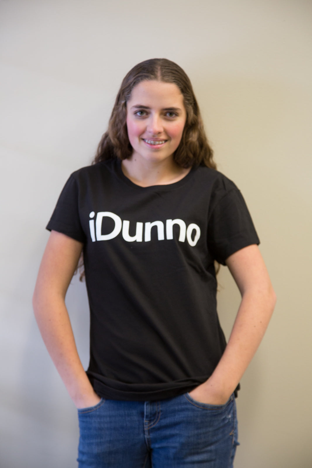 iDunno, Black Powerup T-Shirt (Mens and Ladies cuts)