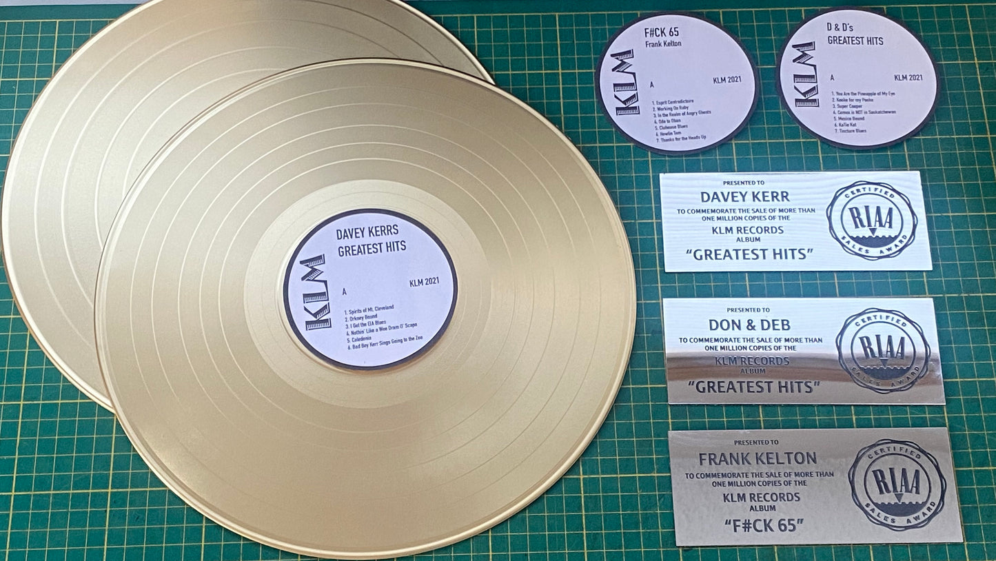 Personalized Gold Record